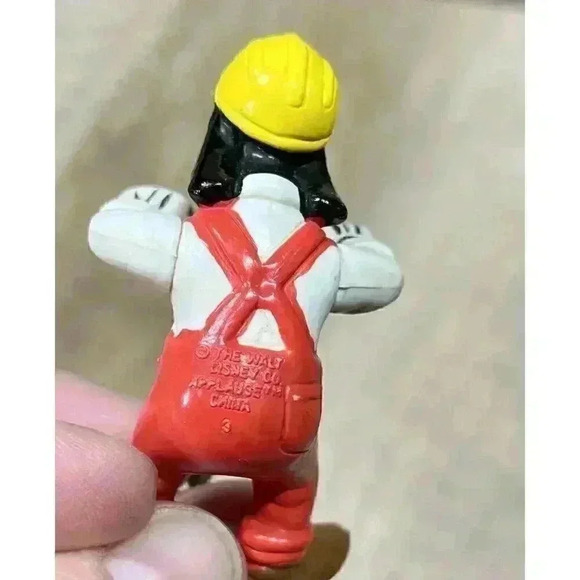 Vtg Marx Disney Fun Pals Goofy & Applause PVC Jack Hammer Construction Lot Of 2 - Picture 5 of 5